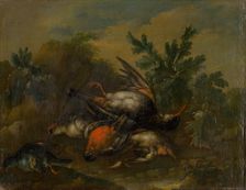 Still Life with Dead Birds, 1720-1730. Creator: Philipp Ferdinand de Hamilton