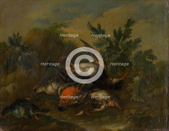 Still Life with Dead Birds, 1720-1730. Creator: Philipp Ferdinand de Hamilton.