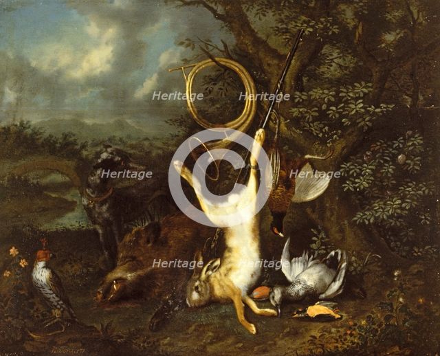 Still Life with Dead Game, 1720-1729. Creator: Jan Baptiste Govaerts.