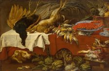 Still Life with Dead Game and Lobster, 1650. Creator: Paul de Vos