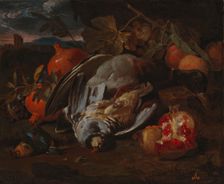 Still life with dead game, c1680s. Creator: Circle of Franz Werner von Tamm