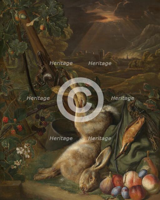 Still Life with Dead Game, c1730s. Creator: Peeter Snyers.