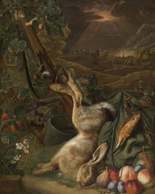 Still Life with Dead Game, c1730s. Creator: Peeter Snyers