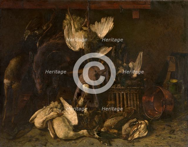 Still Life with Dead Game, late 19th-early 20th century. Creator: Edouard Chappel.