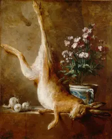 Still Life with Dead Hare, c1760. Creator: Jean-Simeon Chardin