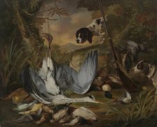 Still life with dogs, c1740-1770. Creator: Jacob Xaver Vermoelen
