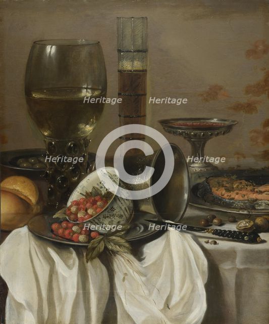 Still Life with Drinking Vessels, 1649. Artist: Claesz, Pieter (c. 1597-1660)