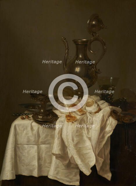 Still life with ewer, 1643. Creator: Willem Claesz Heda.