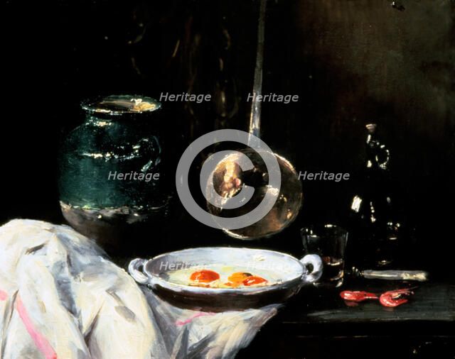 'Still Life with Eggs', 20th Century. Artist: Antoine Vollon