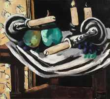 Still Life with Fallen Candles, 1929. Creator: Max Beckmann