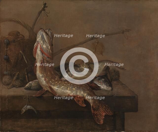 Still life with fish, 1648-1672. Creator: Pieter van Noort.