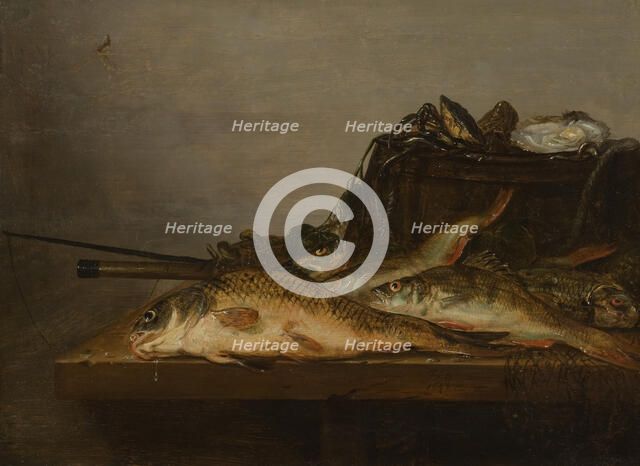Still Life with Fish, 1648. Creator: Jan Dirven.