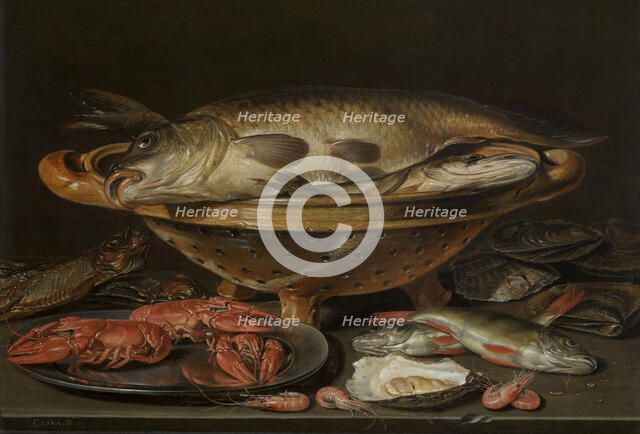 Still Life with Fish, 1612-1621. Creator: Clara Peeters.