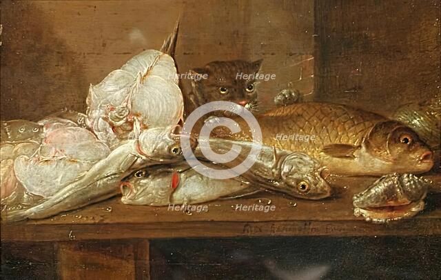 Still Life with Fish, 1625-1661. Creator: Alexander Adriaenssen.