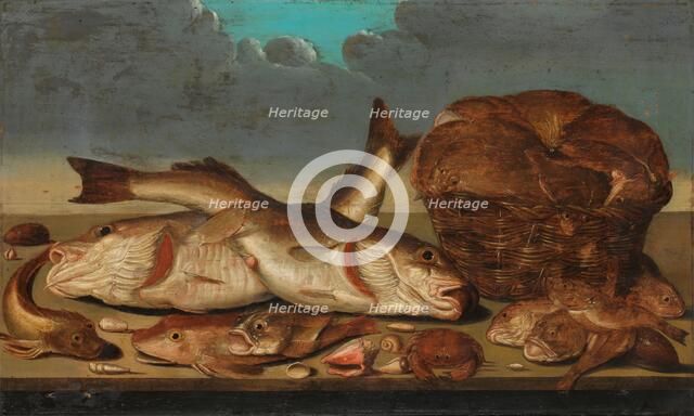 Still Life with Fish, 1638. Creator: Willem Ormea.