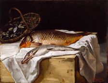 Still Life with Fish, 1866. Creator: Frédéric Bazille