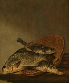 Still life with fish, c.1630-c.1659. Creator: Pieter de Putter