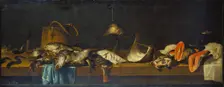 Still life with Fish on a Vending Counter, c1635-1640. Creator: Jacob Foppens van Es