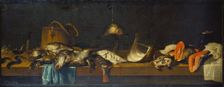 Still life with Fish on a Vending Counter, c1635-1640. Creator: Jacob Foppens van Es