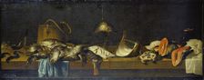 Still life with Fish on a Vending Counter, c1635-1640. Creator: Jacob Foppens van Es
