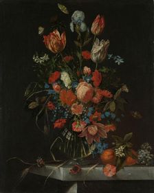Still Life with Flowers, 1673. Creator: Ottmar Elliger