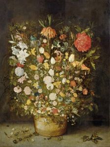Still Life with Flowers, 1600-1630. Creator: Follower of Jan Brueghel the Elder