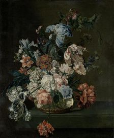 Still Life with Flowers, 1762. Creator: Cornelia van der Mijn