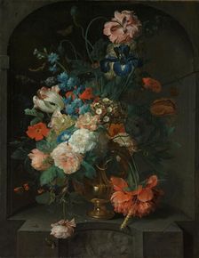 Still Life with Flowers, 1721. Creator: Coenraet Roepel