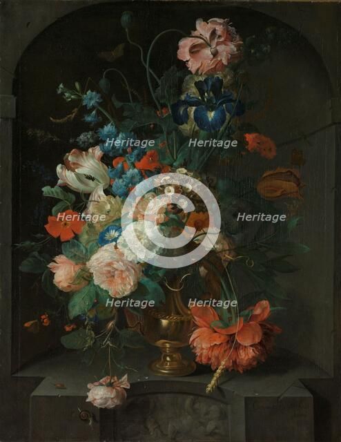 Still Life with Flowers, 1721. Creator: Coenraet Roepel.
