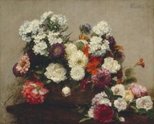 Still Life with Flowers, 1881. Creator: Henri Fantin-Latour