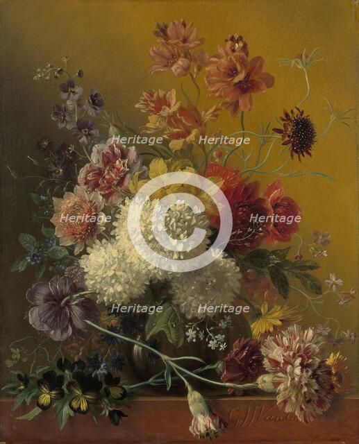 Still Life with Flowers, 1820-1861. Creator: Georgius Jacobus Johannes van Os.