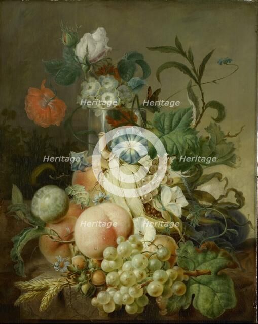 Still Life with Flowers and Fruit, 1800-1808. Creator: Jan Evert Morel.