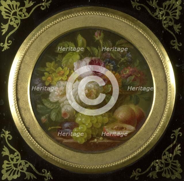 Still Life with Flowers and Fruits, 1780-1810. Creator: Willem van Leen.