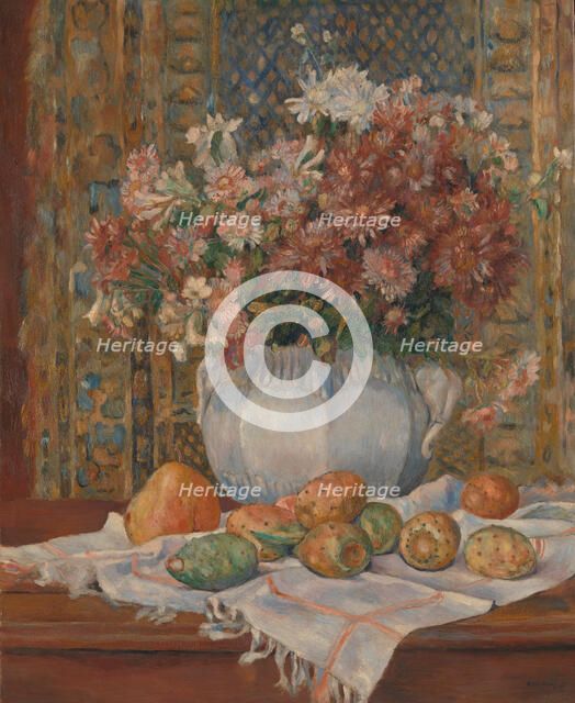 Still Life with Flowers and Prickly Pears, ca. 1885. Creator: Pierre-Auguste Renoir.
