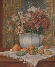 Still Life with Flowers and Prickly Pears, ca. 1885. Creator: Pierre-Auguste Renoir