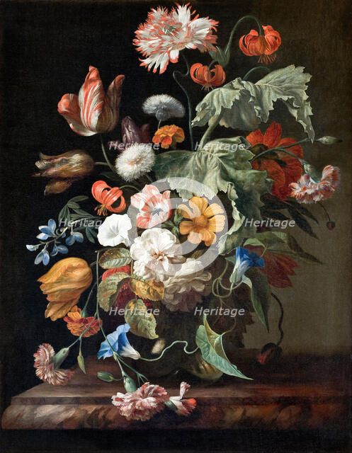 Still-Life with Flowers. Artist: Ruysch, Rachel (1664-1750)