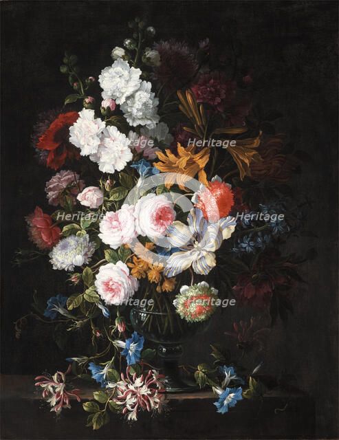 Still Life with Flowers, c1660-1690. Creator: Jean-Baptisite Monnoyer.