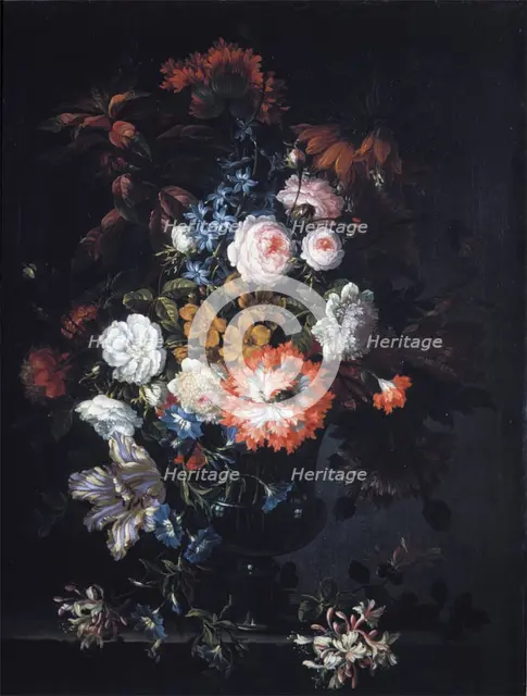 Still Life with Flowers,  c1660-1690. Creator: Jean-Baptisite Monnoyer.