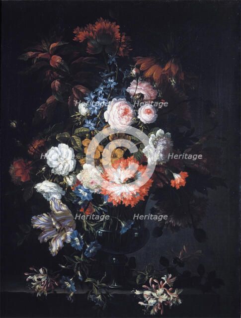 Still Life with Flowers,  c1660-1690. Creator: Jean-Baptisite Monnoyer.