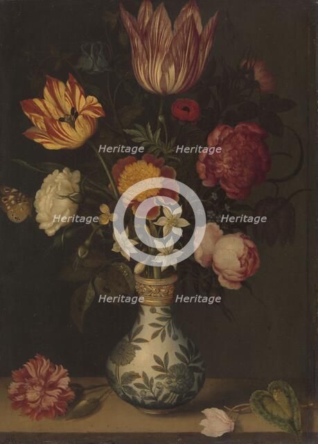 Still Life with Flowers in a Wan-Li Vase, 1619. Creator: Ambrosius Bosschaert the Elder.