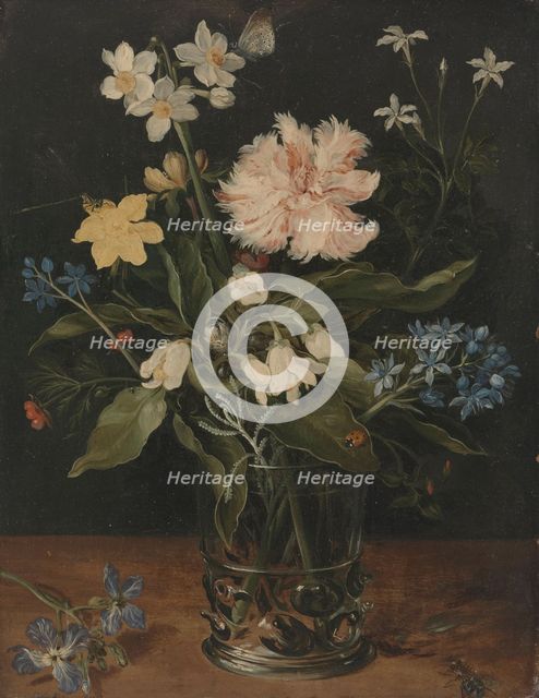 Still Life with Flowers in a Glass, c.1602. Creator: Jan Brueghel the Elder.