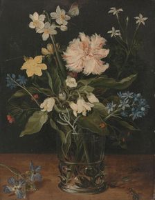 Still Life with Flowers in a Glass, c.1602. Creator: Jan Brueghel the Elder