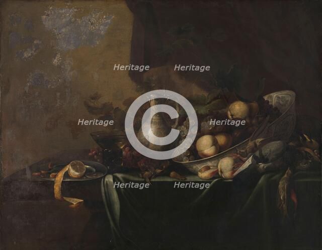 Still Life with Fruit, 1648-1673. Creator: Michiel Simons.