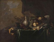 Still Life with Fruit, 1648-1673. Creator: Michiel Simons