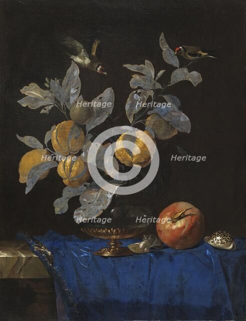 Still Life with Fruit, 1664. Creator: Willem van Aelst.