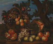 Still life with fruit, 1675-1720. Creator: Franz Werner von Tamm
