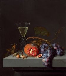 Still Life with Fruit, 1675. Creator: Jacob van Walscapelle