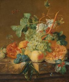 Still Life with Fruit, 1700-1749. Creator: Jan van Huysum