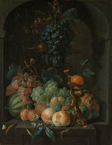 Still Life with Fruit, 1721. Creator: Coenraet Roepel