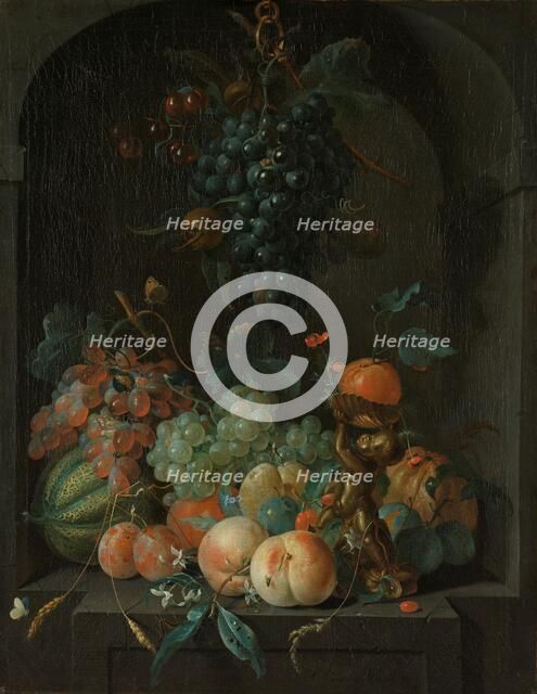 Still Life with Fruit, 1721. Creator: Coenraet Roepel.